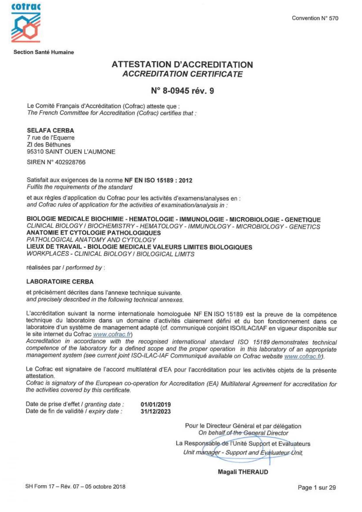 Cerba Research - Certification - Cofrac AccreditationCertificate CerbaLab FR_page-0001